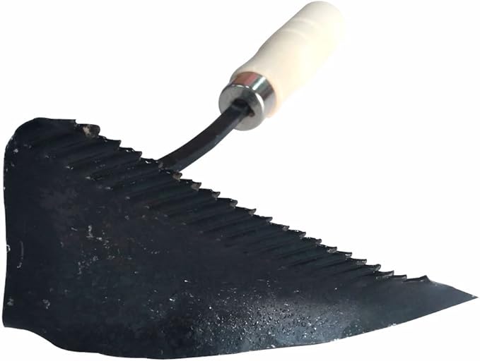GARASANI Sawtooth Hand Plow Hoe Korean Style Ho-Mi - Best Organic Gardening (Sawtooth)
