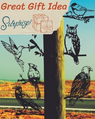 Agriism 12" x 8" Inches Metal Wall Art Statues/Bigfoot Peeking/Sasquatch/Big Foot/Garden Stake/Tree Stake/Garden Art/Backyard Decor Perfect for Mother's Day/Father's Day