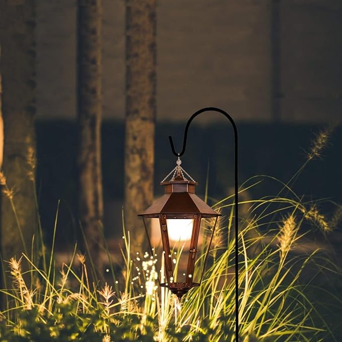 Ashman Shepherd's Hooks 35 Inch (48 Per Pack), Black, Made of Premium Metal for Hanging Solar Lights, Bird Feeders, Mason Jars, Christmas Lights, Lanterns, Garden Stakes and Wedding Décor.