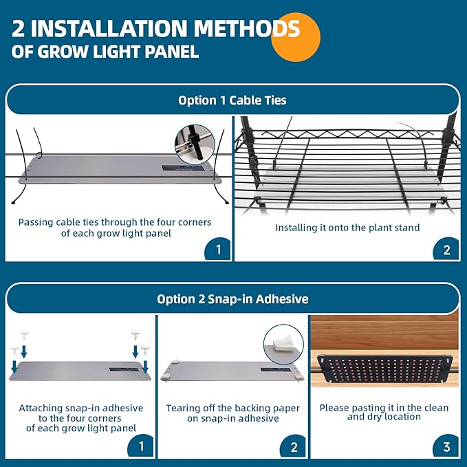 Barrina Plant Stand with Grow Lights, 6-Tier Plant Shelf with 5-Pack 50W Full Spectrum Ultra-Thin Grow Light Panel, 3 Modes, Auto Timer, Ladder Flower Pot Stand Display Rack 15.7"L x 11.8"W x 70.9"H
