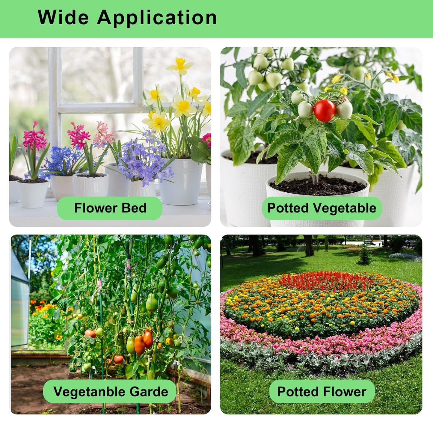 250FT Drip Irrigation Kit – 2025 New Quick-Connect Micro Irrigation System with 50FT 1/2'' Tubing, Locking Nozzle Emitters, Adjustable Misting Sprayers for Gardens, Lawns, Raised Beds and Greenhouses