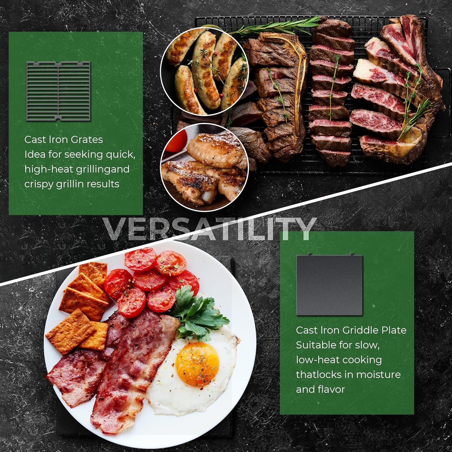 Brand-Man Gas Grill Built-In Head, 30-Inch 4-Burner Propane Grill, Natural Gas Convertible, Heavy Duty 304 Stainless Steel 40,000BTUs BBQ Island Outdoor Kitchen