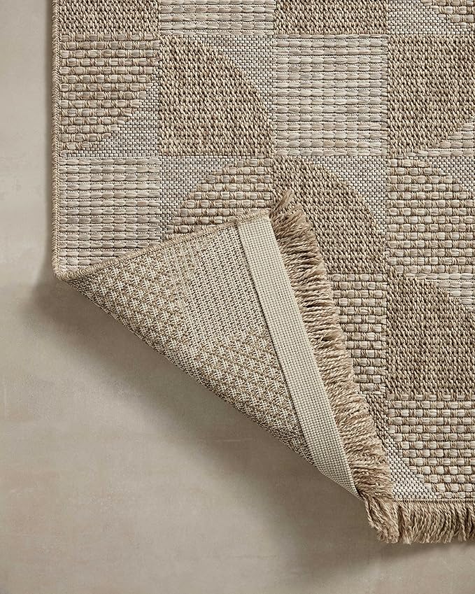 Loloi Dawn Collection Indoor/Outdoor DAW-08 Beige 7'-8" x 10' Area Rug