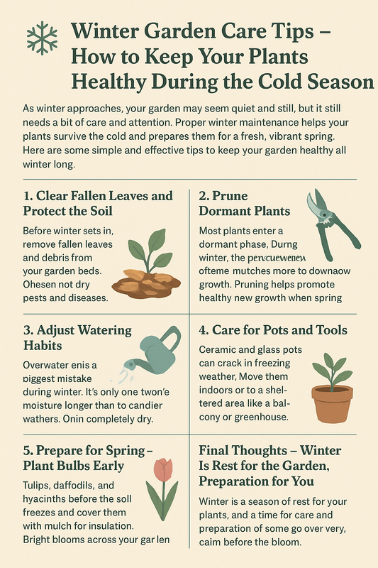 ❄️ Winter Garden Care Tips – How to Keep Your Plants Healthy During the Cold Season