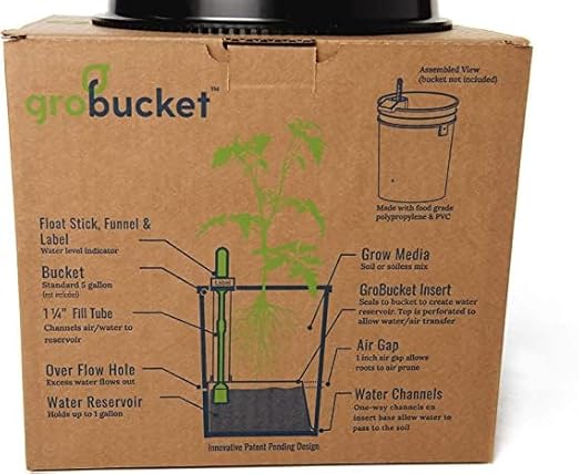 Garden Kit (3PK) self-watering sub-irrigated Planter Insert. Turn Any Bucket into a self-watering Container Garden. Create an Indoor or Outdoor, Space Saving and Portable Garden in Minutes.