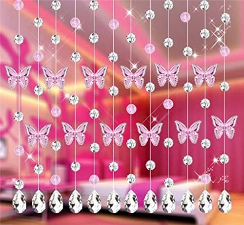 Fushing 20Pcs Chandelier Crystals, Clear Teardrop Crystal Chandelier Pendants Parts Beads, Hanging Crystals for Chandeliers (38mm, Clear)