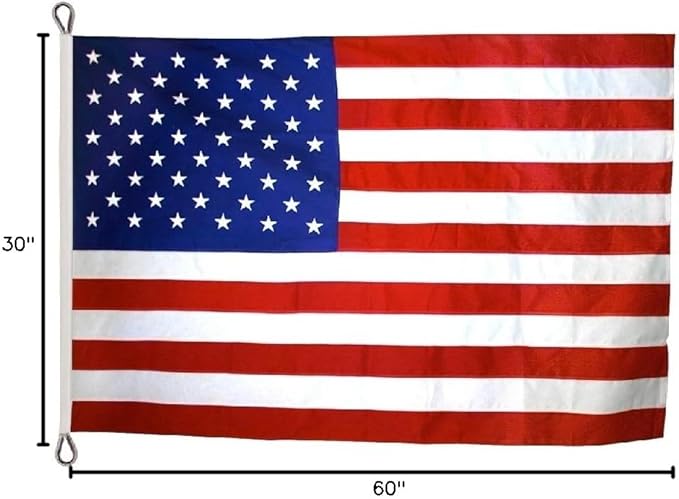 Annin Flagmakers (2428) SolarGuard Nyl-Glo American Flag, Made in USA, 30 x 60 Feet, Nylon