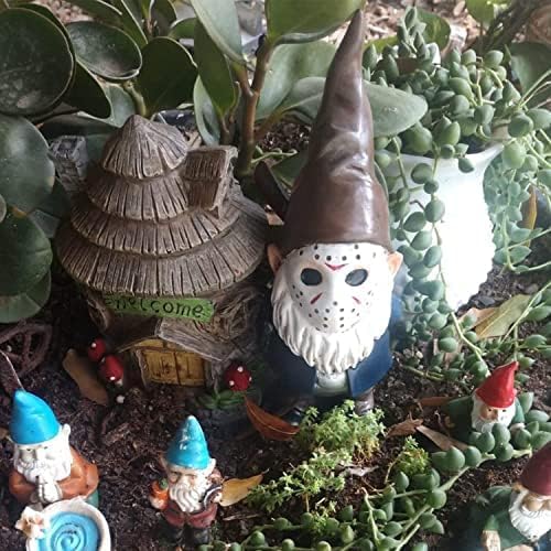 Garden Gnomes Christmas Table Decor Horror Decor Bookshelf Decor Halloween Decorations Gift - Brown