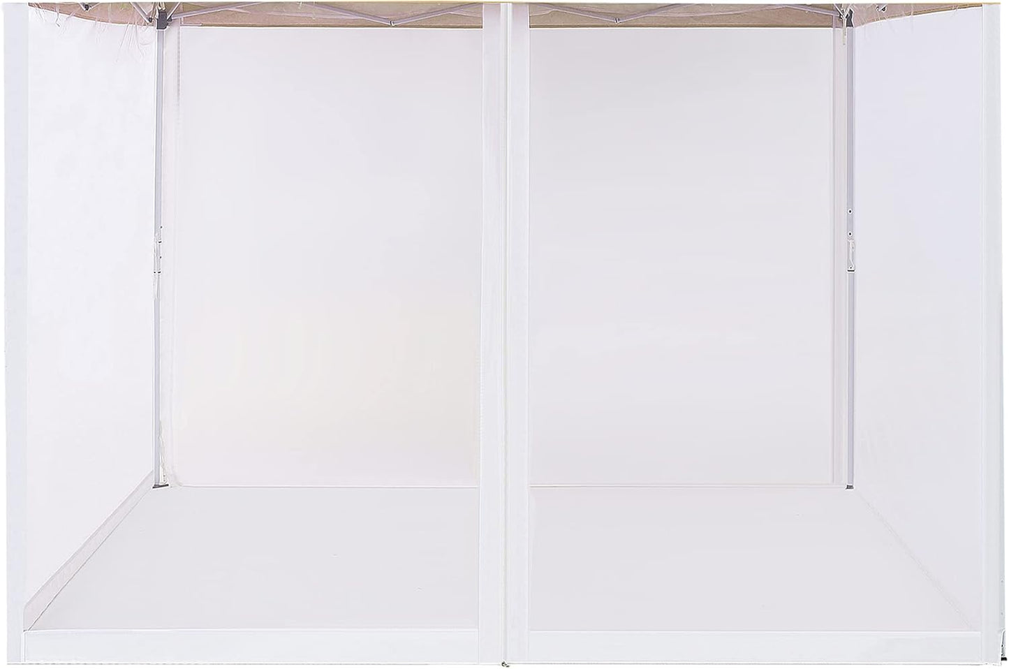 10'x10' Mosquito Netting for Patio with Zipper, Outdoor Replacement Mesh Sidewall Netting for Porch/Patio/Canopy/Gazebo (Mosquito Netting Only, White)