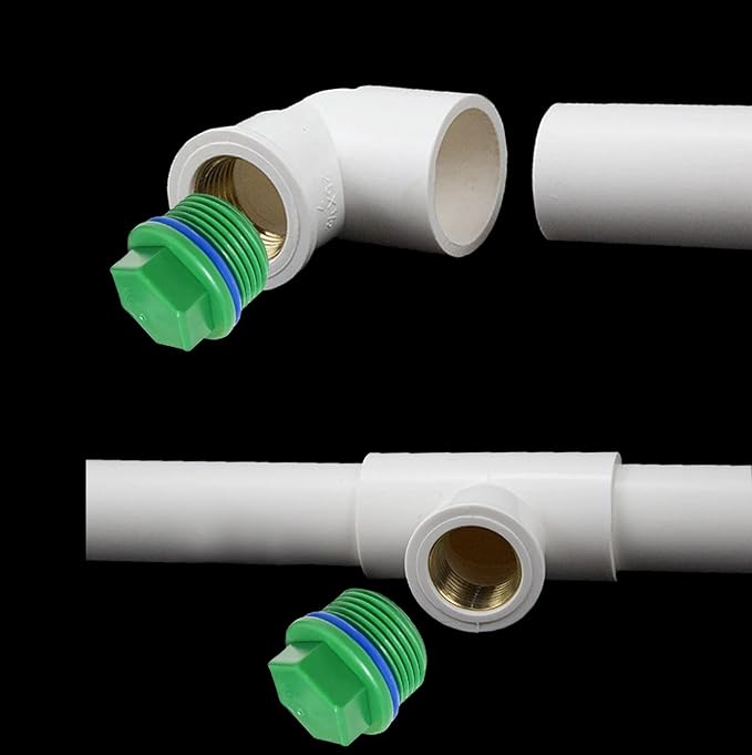 3/4” PT Male Threaded Pipe Plug, PPR Pipe End Caps and Plugs Fittings for Garden Irrigation Tubing Stopper RV Water Supply Lines Bulkhead Fitting (OD: 1 Inch)