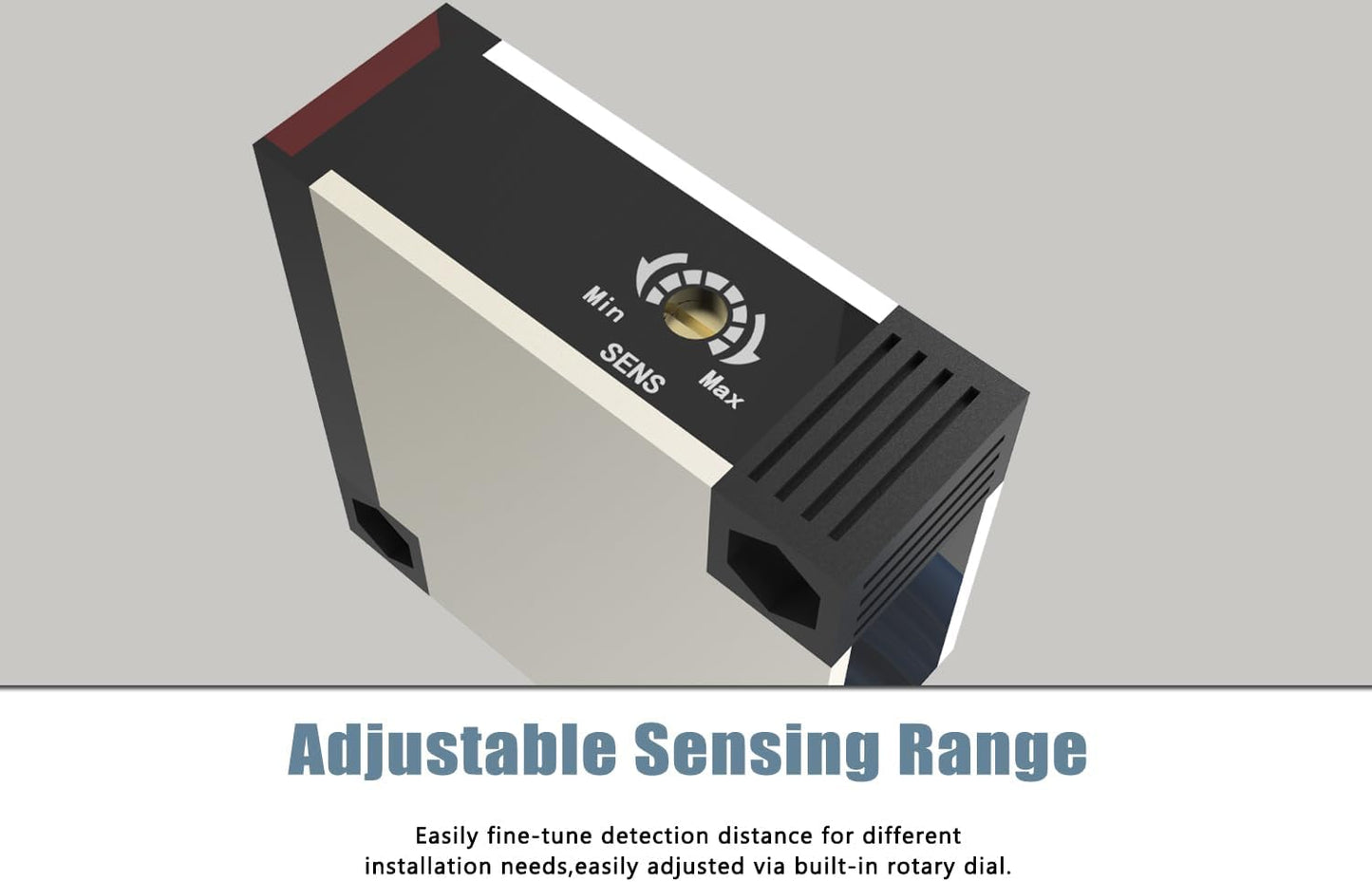 Blütezeit 1100lb Sliding Gate Opener with 13ft Retro-Reflective Photoelectric Beam Sensor | Chain Drive Motor with 2 Remotes, 16.4ft Chains & Wall-Mounted Safety Reflector Switch