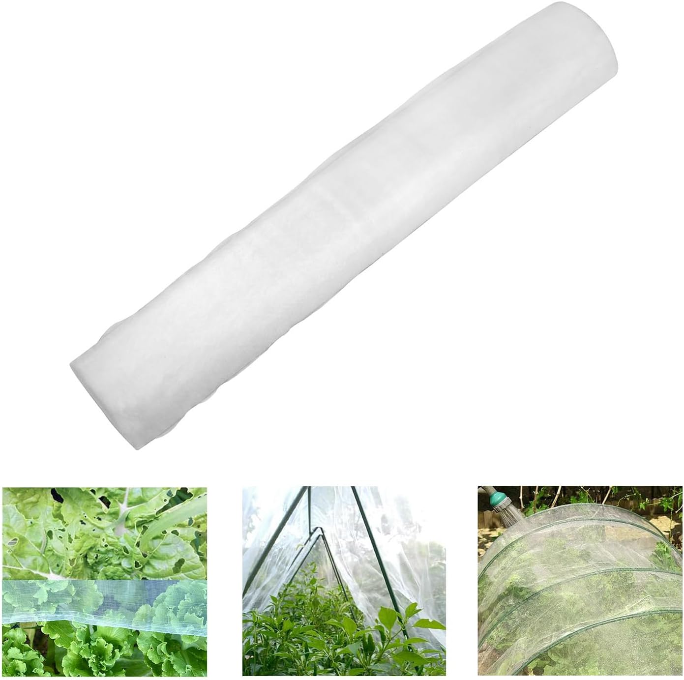 4Ft x 100Ft Mosquito Bug Insect Bird Fine Mesh Net Barrier Hunting Blind Garden Screen Netting for Protect Your Plant Fruits Flower