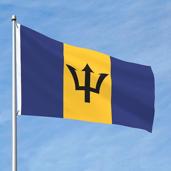 Barbados Barbadian Flag Garden Yard House 2x3 ft Flags Double Sided Print Banner Indoor Outdoor Party Home Decorations for Boat Dorm House Balcony