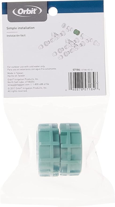 2 Pack - Orbit Pre-Assembled Valve Manifold Swivel Double Union