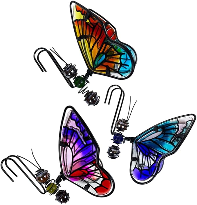 BESPORTBLE 3pcs Flower Pot Decoration Pendant Plant Pot Flower Pots Outdoor Decor Hangers Bonsai Decoration Plant Decor Hanger Iron Flower Pot Hanger Decor Glass Mini Accessories