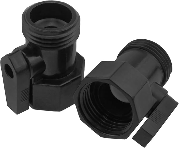 3/4Inch Plastic Garden Hose Connector Garden Hose Shut Off Valve Plastic for Irrigation System Garden Sprayer Sprinkler 4PCS