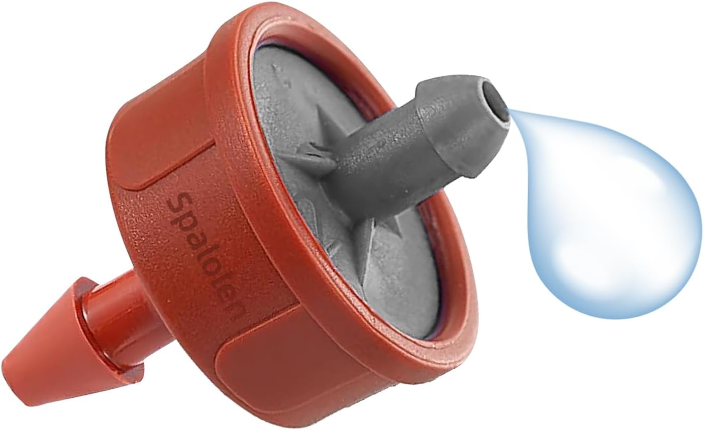 30PCS 0.75 GPH Pressure Compensating Drip Irrigation Spot Watering Drippers/Emitters, Self-Cleaning Constant Flow Drip Irrigation Emitters Heads Irrigation Drippers Parts for Drip Irrigation System