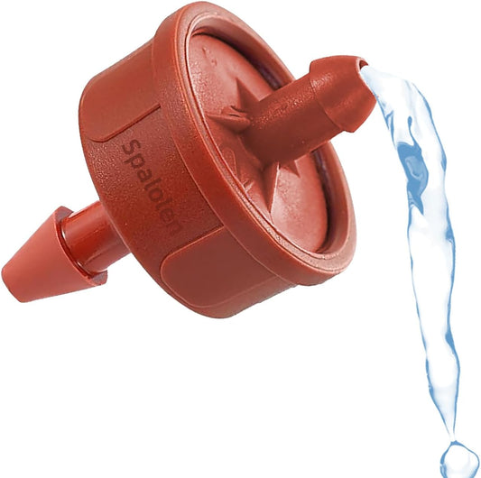 60PCS 2 GPH Pressure Compensating Drip Irrigation Spot Watering Drippers/Emitters, Self-Cleaning Constant Flow Drip Irrigation Emitters Heads Irrigation Drippers Parts for Drip Irrigation System