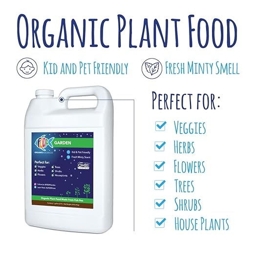 FOOP Garden - Organic Liquid Plant Food Made from Fish Manure (with Fresh Minty Scent) | Fish Fertilizer Alternative Perfect for Veggies, Herbs, Flowers,Trees,Shrubs | Kid&Pet Friendly (1 Gallon)