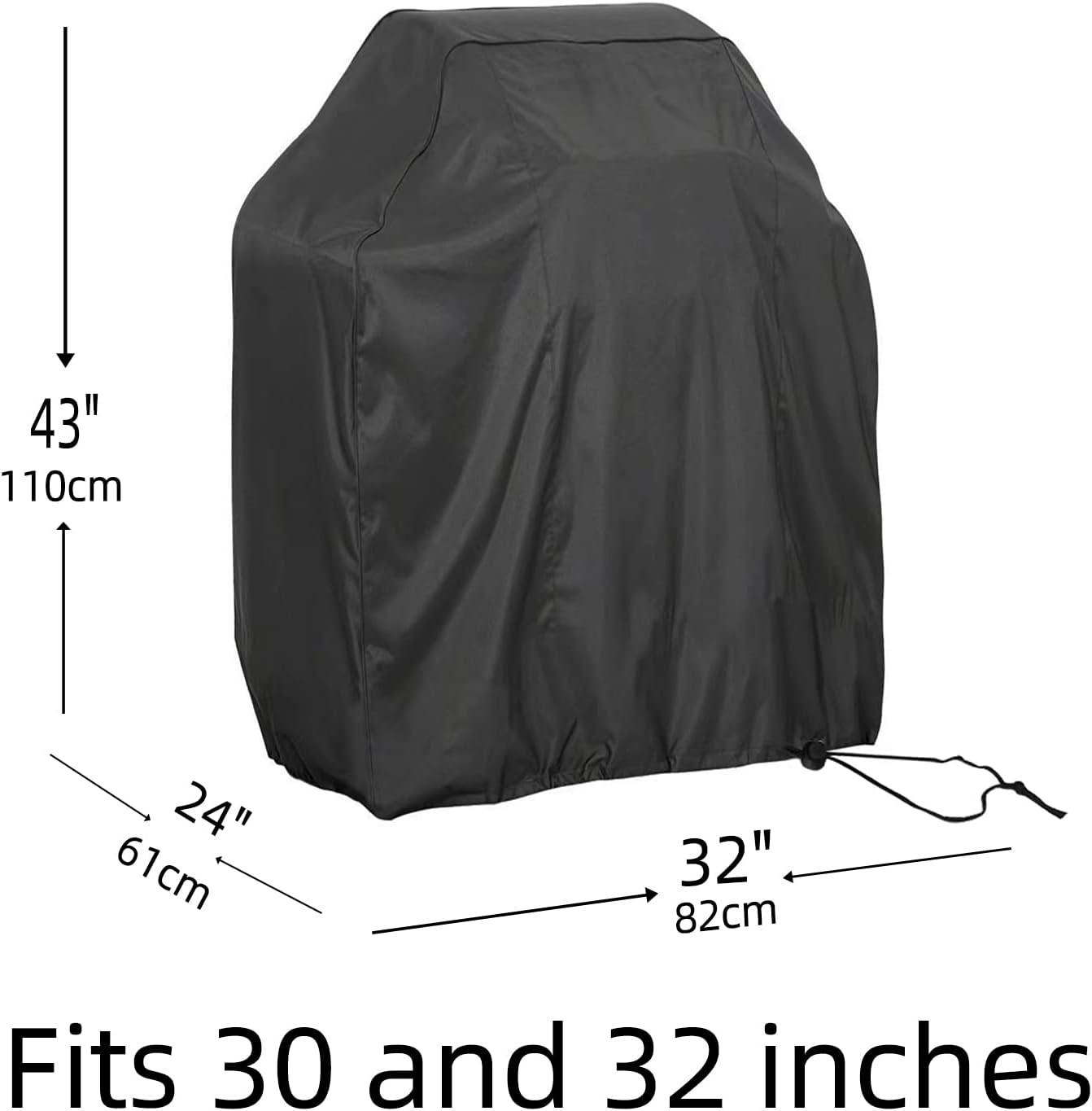 BBQ Grill Cover 32" 36" inch,2 Burner Gas Grill Cover,Outdoor Waterproof Grill Covers,with Adjustable Velcro Strap, Gas Grill Cover Compatible for Weber,Char Broil,Nexgrill Grills,Small Gas BBQ Cover