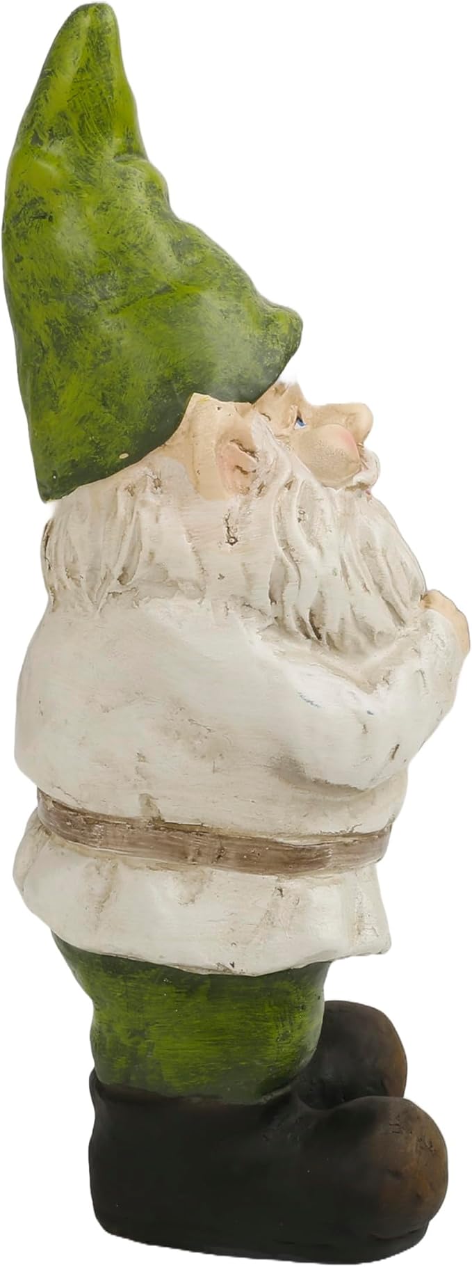 Alpine Corporation 12" Tall Outdoor Garden Gnome Folding Hands Yard Statue Decoration