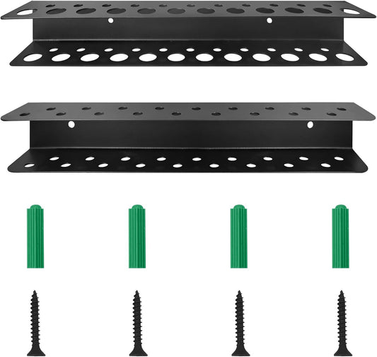 2 Pack Screwdriver Organizer Wall Mounted – Heavy Duty Rustproof Tool Organizer with Durable Design, Space-Saving Storage for Garage, Workshop, Home Workbench