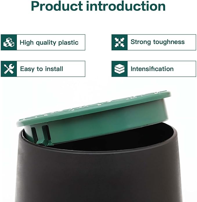 2 Pcs Sprinkler Valve Box Cover, 5.5" OD 6" Valve Box Cover Lid for Sprinkler Irrigation System, Valve Box Cover Lid for Outdoor Sprinkler Irrigation Control Water System Lawn (6 inch)