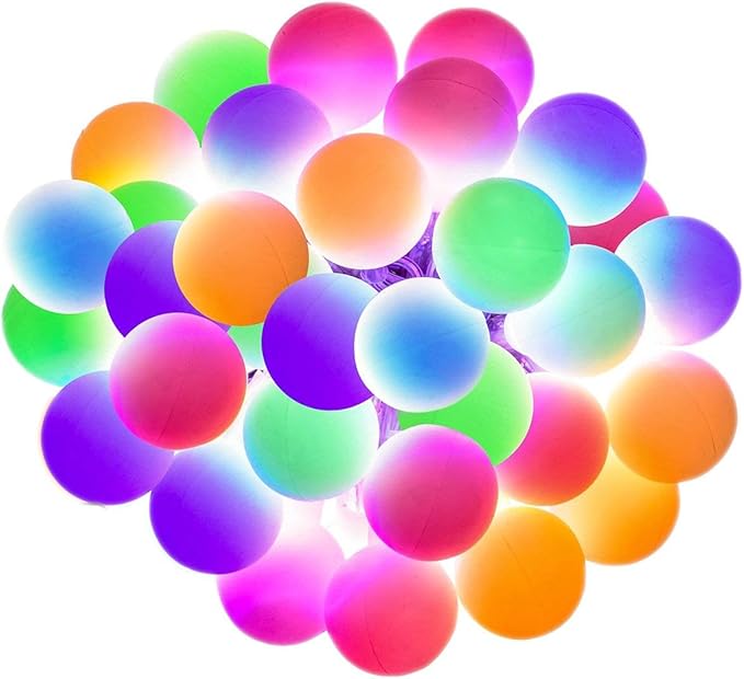 Globe Ball Fairy Lights, 50 LEDs 23ft/7M Solar Led Globe String Lights Waterproof with Two Lighting Modes for Garden Outdoor Party Christmas Decoration (Multicolor)