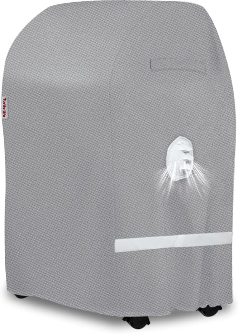 BBQ Grill Cover, 32 Inch Heavy Duty Waterproof 2 Burner Barbecue Gas Grill Covers for Weber Spirit Char-Broil Performance, Gray