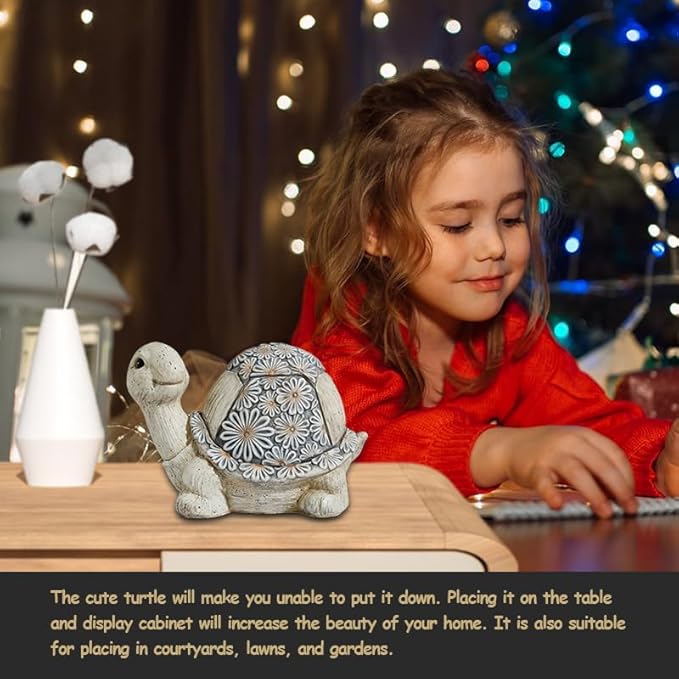 Artpual Turtle Outdoor Statues for Garden Lawn Decor Outside Statue for Patio Yard Porch Balcony Home House Ornament, Great Gifts for Family and Friends