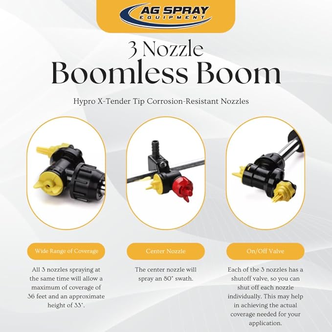 25 Gallon Boomless Spot Sprayer – 4.0 GPM Diaphragm Pump, Deluxe Handgun, 3-Nozzle Boom, 12V ATV Sprayer for Lawn, Garden, Fence Lines, Food Plots & Acreage