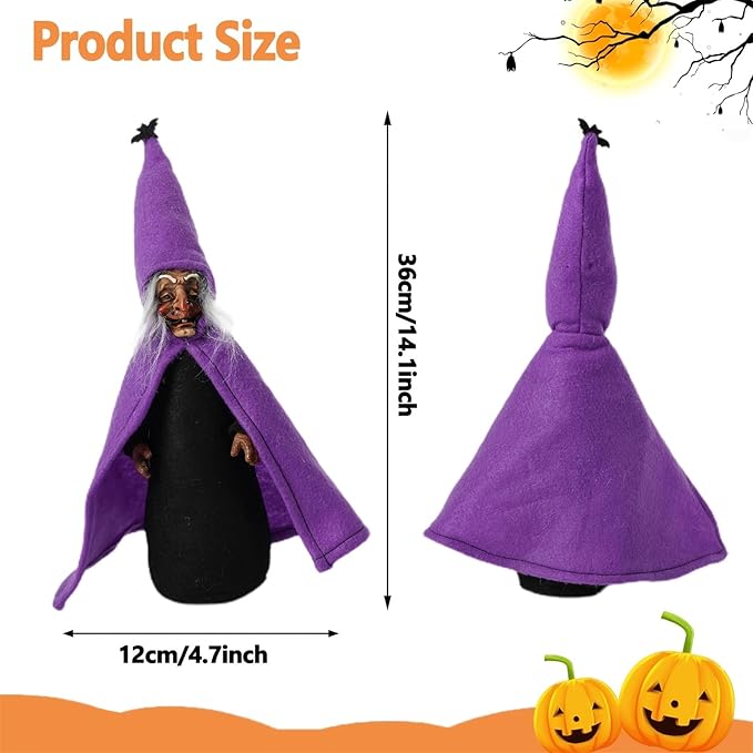 Halloween Decoration Solar Garden Statue Skeleton Spooky Hands Mummy Pumpkin Outdoor Figurines Lighted Lawn Yard Patio Porch Ornament Gift