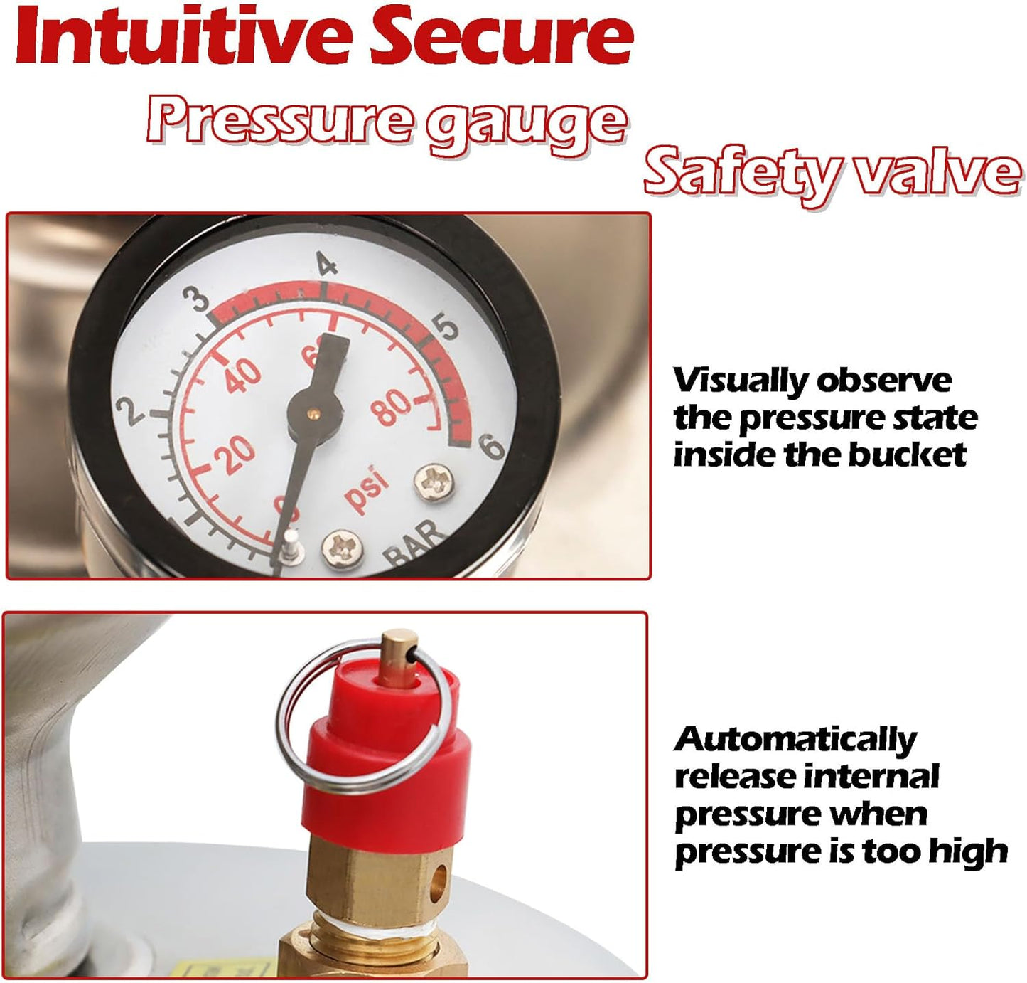 Hand Pump Sprayer Stainless Steel Sprayer for Indoor and Outdoor 3.5 Gallon Sprayer 20 in Wand 3.3 FT Hose