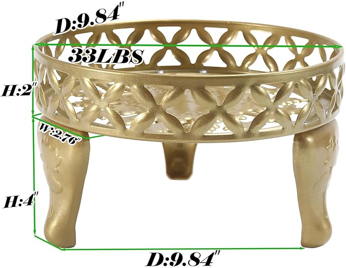 2 Pack Plant Stand, Anti-Rust Planter Stands for Indoor Plants, Metal Plant Stands Outdoor, Round Flower Pot Stands for Multiple Plants, Display Shelves Potted Plant Holders for Garden Patio