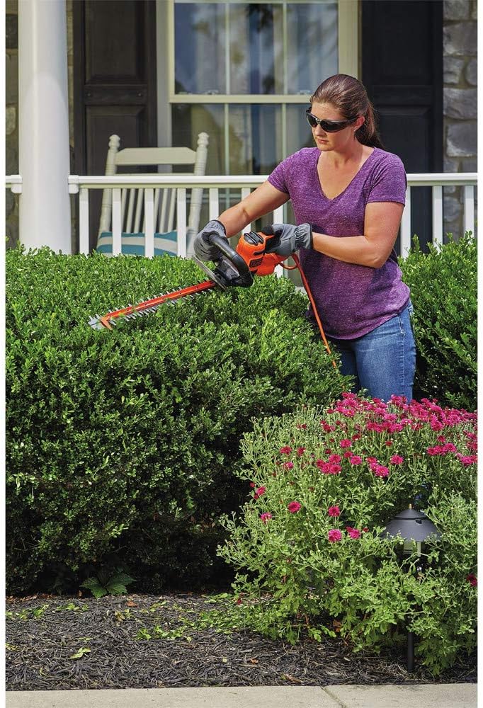 BLACK+DECKER Hedge Trimmer with Saw, 20-Inch, Corded (BEHTS300)