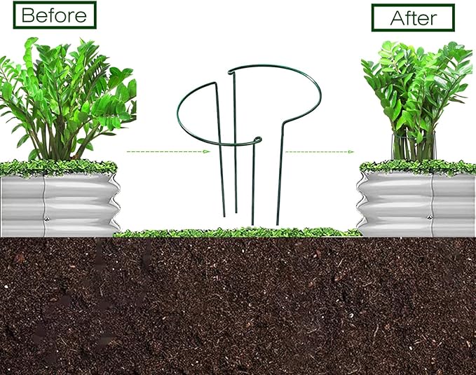 Galvanized Raised Garden Bed, Raised Garden Boxes, 2 Pcs 6×3×1ft Outdoor Galvanized Planter Box, Garden Stock Tank Outdoor with Metal Plant Stakes, Garden Beds for Vegetables Planting