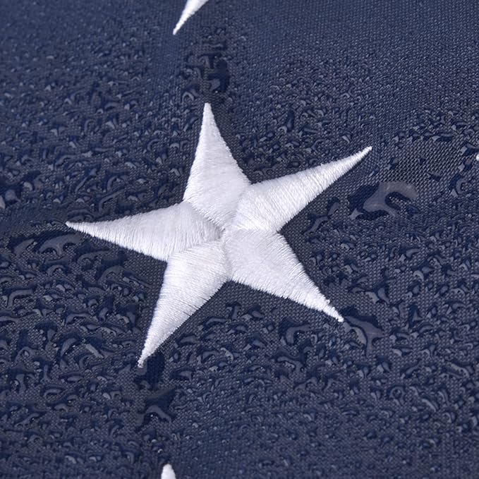 American Flag 5x8 FT, US Flag USA High Wind with Embroidered Stars, Sewn Stripes, Brass Grommets, Durable USA Flag Outdoor Outside