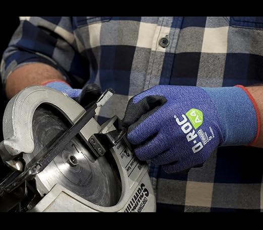 MAGID D-ROC ANSI A4 AeroDex Polyurethane Palm Coated Work Gloves, 1 Pair, 0