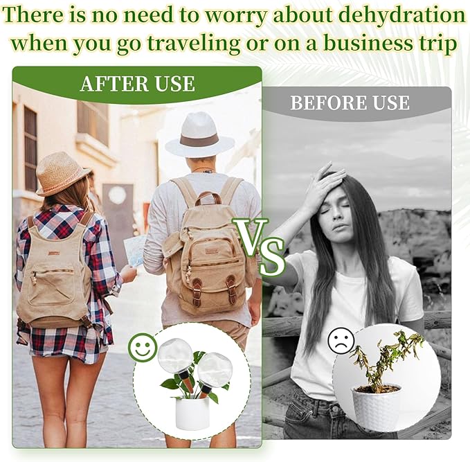 9 Pcs Self Watering Globes for Indoor & Outdoor Plants Automatic Watering Planter Insert 17.5 oz Watering Bulbs with Slow Release Control Water Dripper for Plants