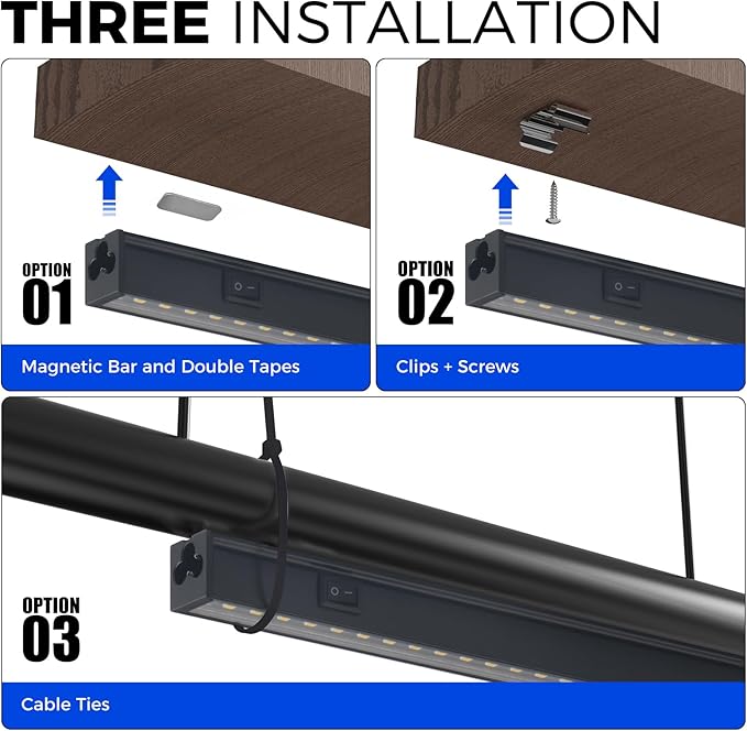 Barrina T5 Grow Lights for Indoor Plants, 2FT 5000K Full Spectrum LED Grow Light with Black Cover, T5 Grow Light Strip, Under Cabinet Plant Light with Switch Cord, Linkable, Plug and Play, 4 Packs