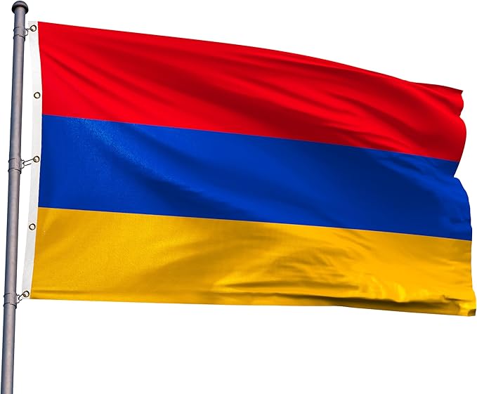 Armenia Extra Large Flag 10x15FT Giant Armenian National Polyester Flag With 5 Grommets For Patriotic Armenian Themed Festival Events Party Decoration (Armenia, 10x15FT)