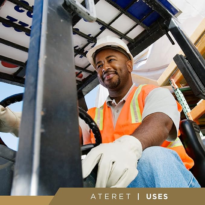 ATERET 120 Pairs X-Large Heavy Duty Durable Cowhide Leather Work Gloves I Driver Gloves for Truck Driving, Warehouse, Gardening, Farming