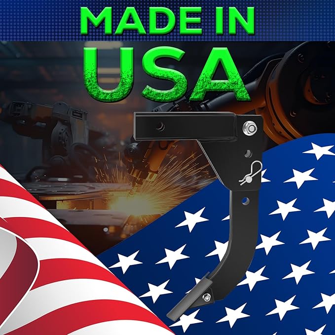 3 Point Trencher Ripper Attachment fit 2" Receivers, Hitch Mounted Ripper for Tractor Lawn Mower ATV UTV, Adjustable Subsoiler Plow with Replacement Plough Blade in Garden Farm Bury Pipes Sow Seeds