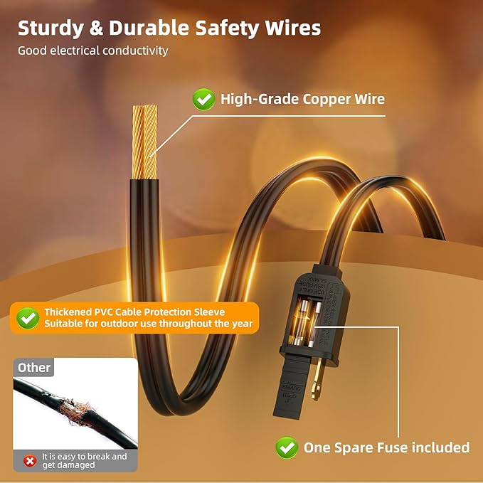 FOOMAN LED Outdoor String Lights, 500FT Outside Waterproof Hanging Patio Lights with 250+10 Shatterproof ST38 Edison Bulbs, 2700K Warm White, Dimmable Light for Back Yard Porch Party Gazebo Bistro