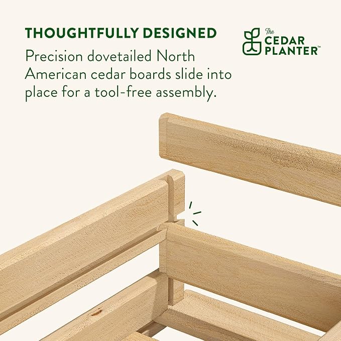 Greenes Fence Cedar Wood Planter Box with Rail Mount Brackets, 21" x 11" x 7" (2-Pack) - Made in USA with North American Cedar