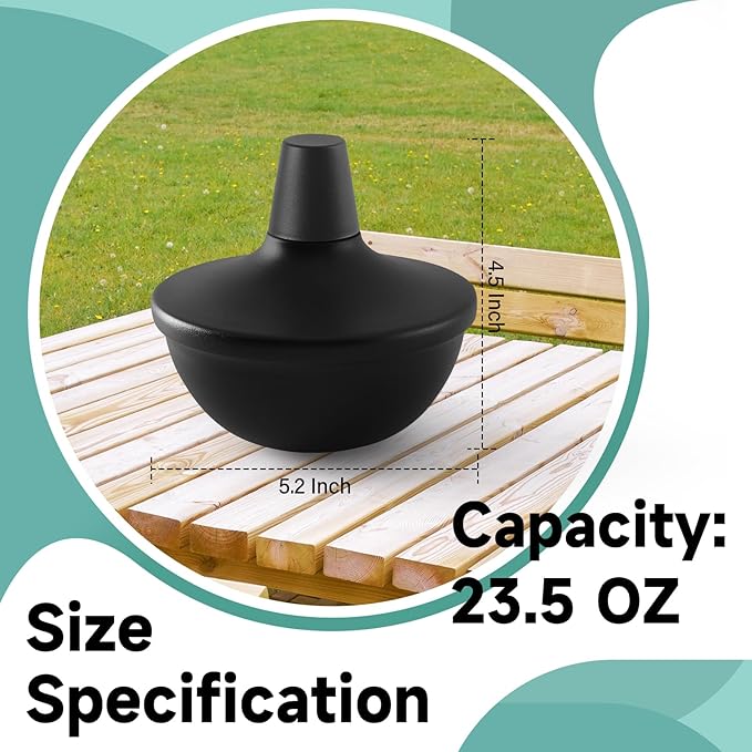 2 Pack Metal Table Top Torches,23.5 oz Citronella Torches for Outside,Refillable Flame Light Torch with Wicks and Covers, Landscape Lanterns Torches for Party, Garden Decor,DIY