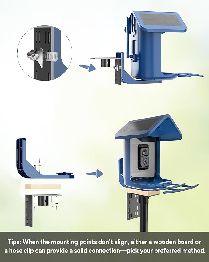Bird Feeder Pole Stand – 104 Inch Height Feeding Station with 1-Inch Dia Heavy Duty for Hanging Feeders, Bird House Pole Mount Kit for Outdoor, Slip-Fit Connection
