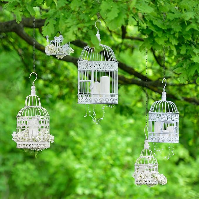 6 Pack Black Hanging Chain with Hooks, 36 Inch Universal Heavy Duty Chain for Hanging Plants, Shop Lights, Baskets, and Decorations for Indoor & Outdoor Use