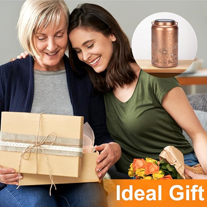 2 Pack Turtle Solar Lanterns Outdoor Waterproof - Birthday Gifts for Women, Men, Mom, Tortoise Solar Lights Outdoor Hanging Garden Decor for Outside, Patio, Outdoor, Yard, Lawn, Balcony