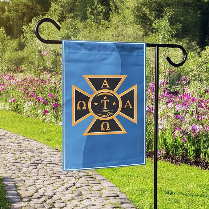 Alpha Tau Omega Licensed Flag Garden 12x19 inches Flag Banner Yard Decor Outdoor Decoration (Alpha Tau Omega #6)
